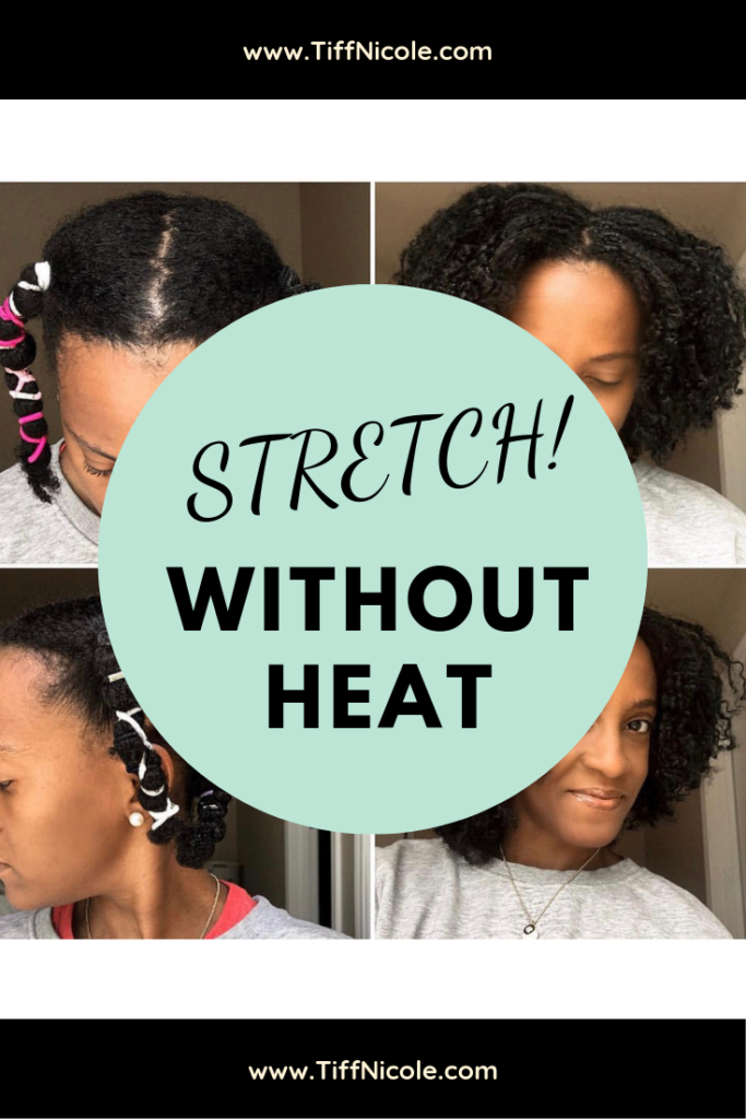 How to Straighten Your Natural Hair without Heat (The Banding Method) -